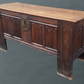 Large Oak Linen Fold Blanket Box / Chest Dated 1673