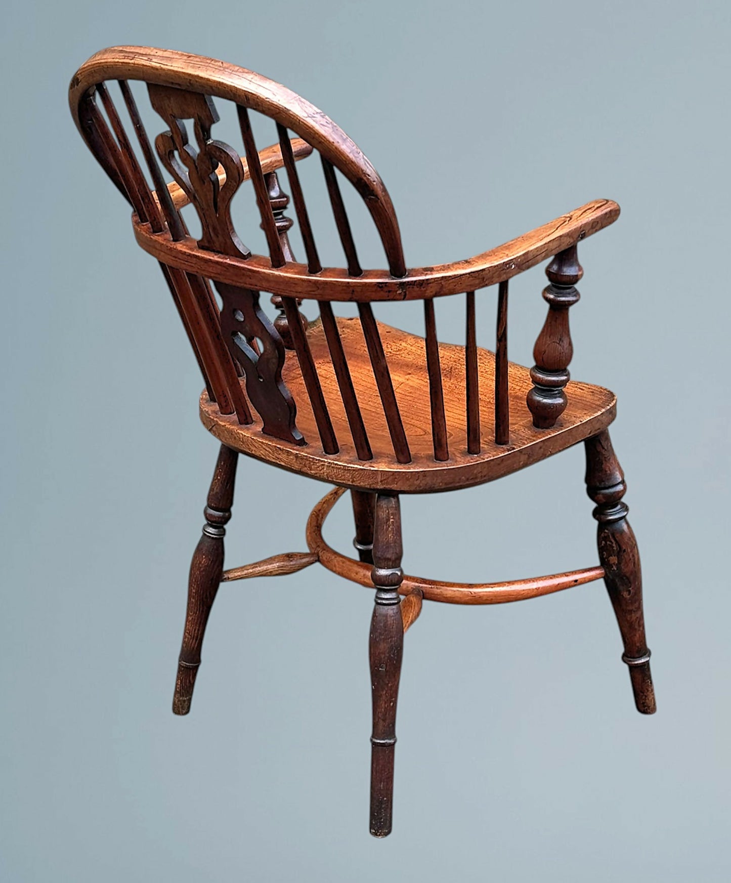 19th Century Yew Wood Windsor Armchair