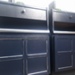 Nathan teak navy bedside tables