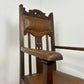 Edwardian Oak Art Nouveau Style Armchair