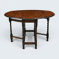 Vintage Oak Drop Leaf Dining Table Barley Twist Gate Leg Vintage FREE Delivery