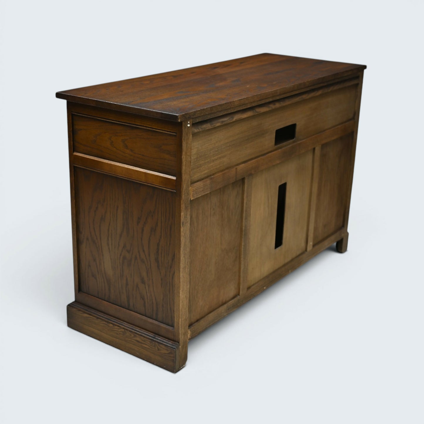Old Charm Large TV Stand Hi Fi Cabinet Media Unit Unit Light Oak FREE Delivery