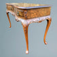 Good Quality Queen Anne Style Burr Walnut Serving Side Table