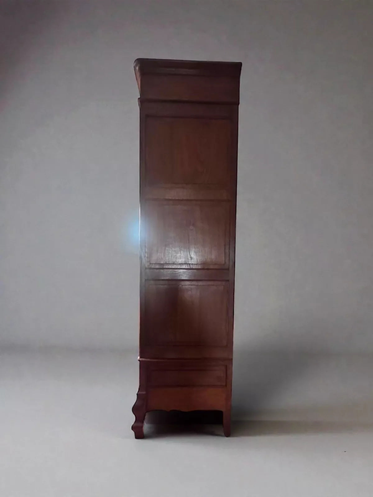 Antique Early 1900’s Mirrored Armoire Wardrobe French Oak Knockdown.