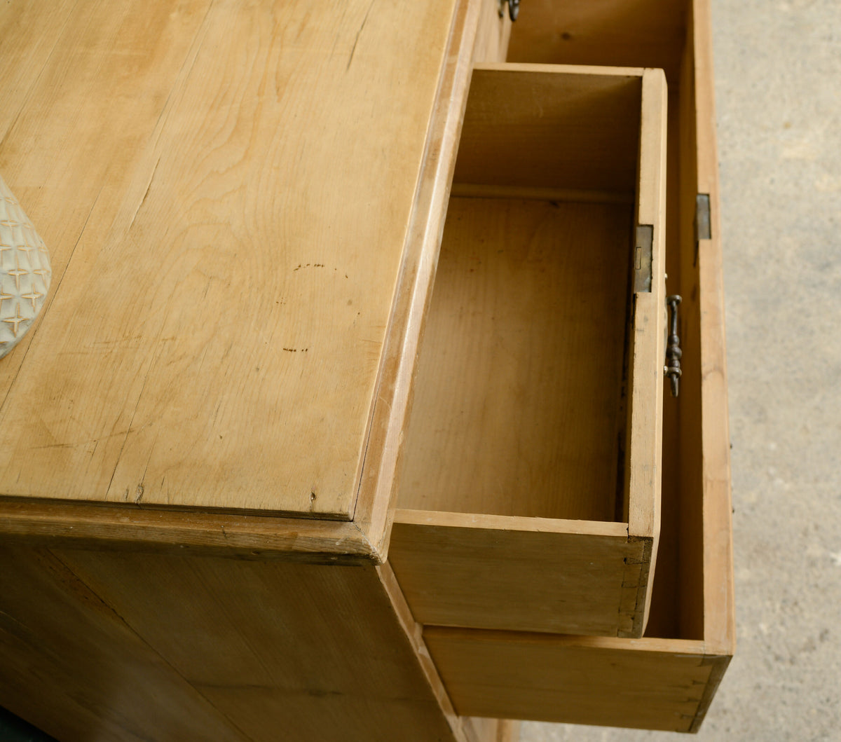 Edwardian Pine Chest of Drawers - 2 Over 2 - Antique
