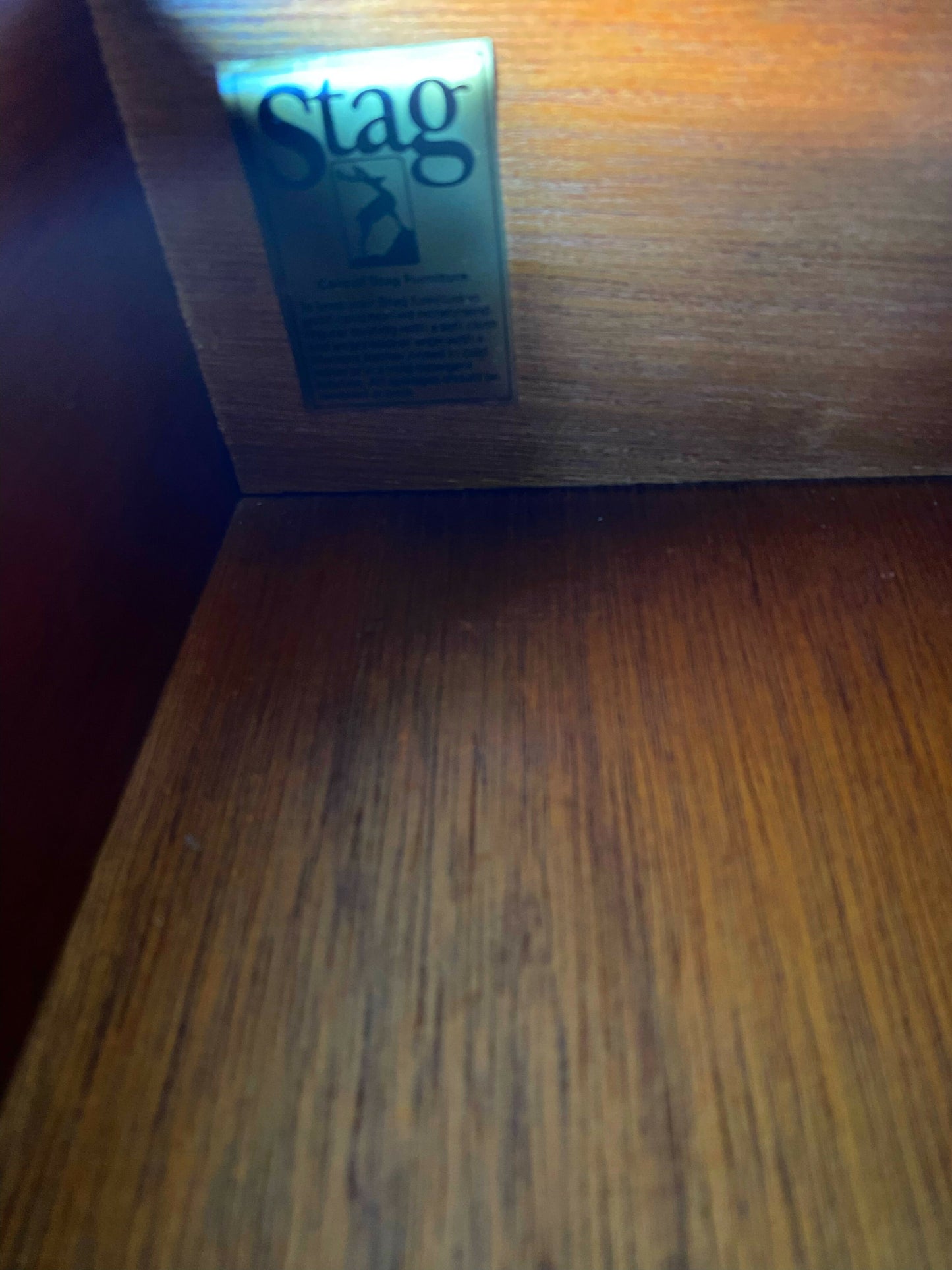 Desk By Stag, Dark Grey Retro 1970s