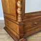 Vintage Wardrobe French Oak Two Door Mirrored Carved Armoire Cabinet LOT 6124