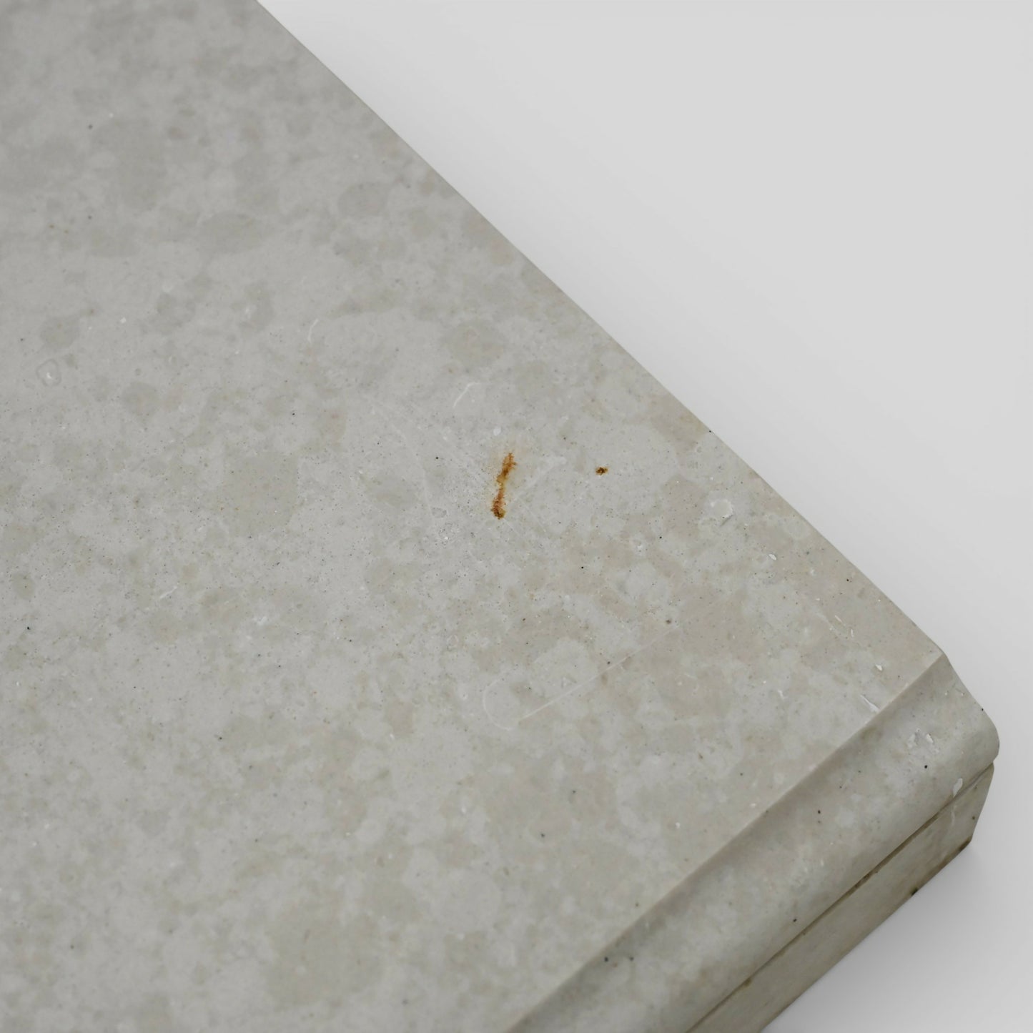 Marble Hearth and Fire Surround Fireplace White Beige Marble 2 Piece