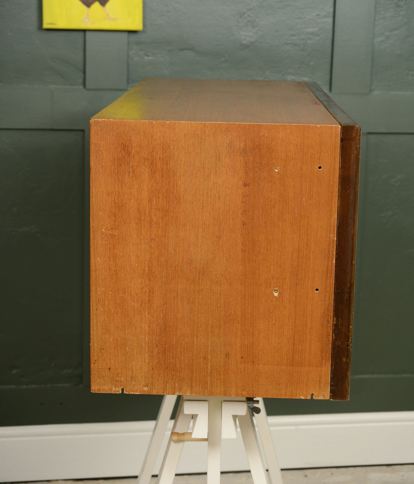 Ladderax Teak Vinyl Cabinet - Modular Cabinet