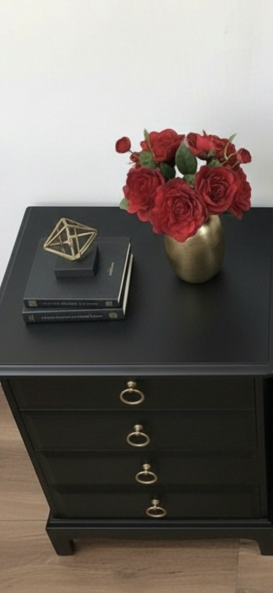 Stag minstrel black bedside cabinets