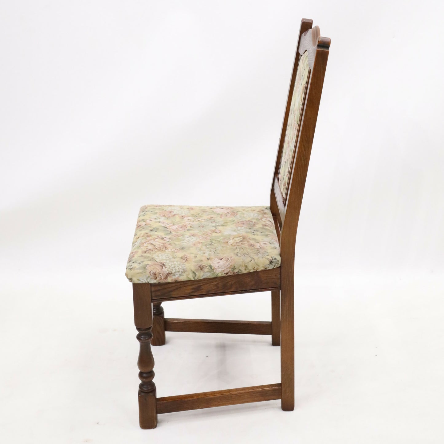 6 Old Charm Dining Chairs Tonwell Rose Upholstery Tudor Brown FREE UK Delivery*. SBR9719/2510D