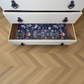 Vintage mid century chest of drawers, Lebus neutral taupe drawers