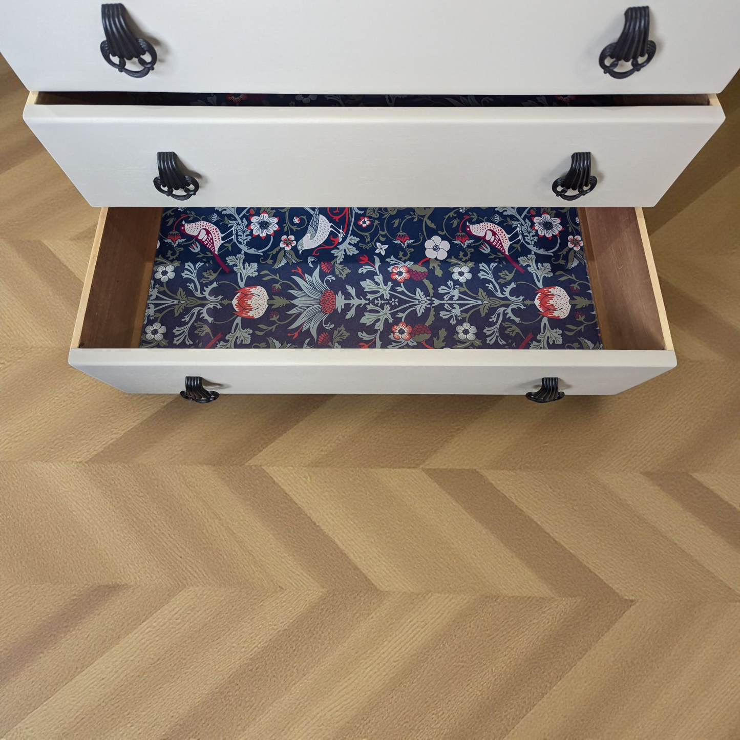 Vintage mid century chest of drawers, Lebus neutral taupe drawers