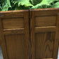 A WOOD BROTHERS OLD CHARM CARVED LIGHT OAK CD STORAGE CABINET / STAND