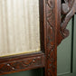 Antique Oak Hall Stand with Seahorse Carvings