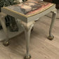 Bespoke Royal Parakeets piano stool