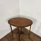 Edwardian Oval Mahogany Inlaid Occasional Table with Inlaid Stretcher Base