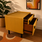 Meredew MCM 1970s low boy drawers record player unit
