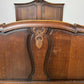 Bed Vintage French Louis XVI Oak Double Bed Frame Carved Headboard LOT 6378