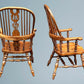 A Large Pair of Ash Broad Arm Windsor Chairs