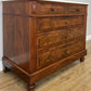 Chest of Drawers Antique French Walnut Marble Top 5 Drawers Cabinet LOT 6349