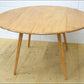Ercol table drop leaf kitchen dining blonde elm & beech vintage DELIVERY