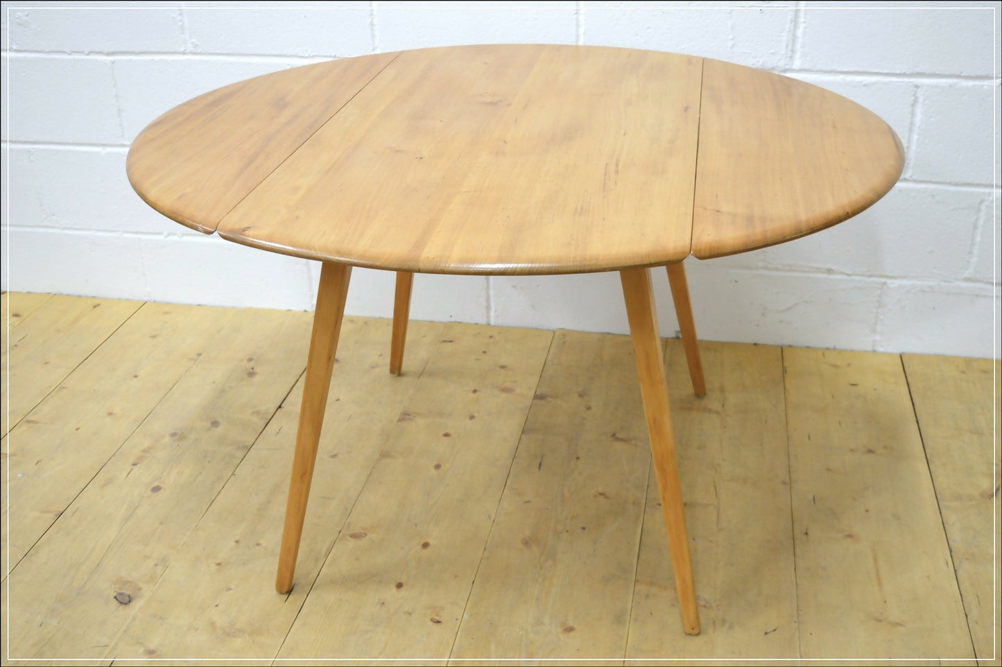 Ercol table drop leaf kitchen dining blonde elm & beech vintage DELIVERY
