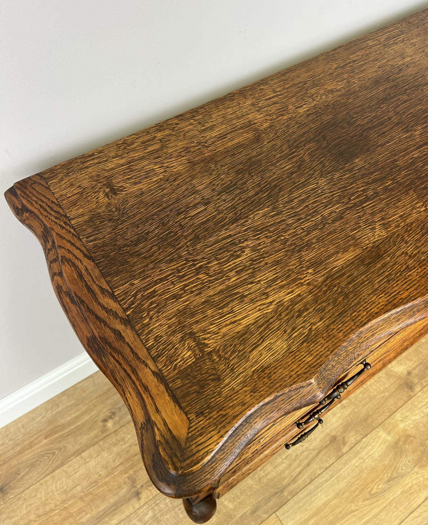 Chest of Drawers Vintage French Louis Oak 3 Drawers Carved Cabinet LOT 6270