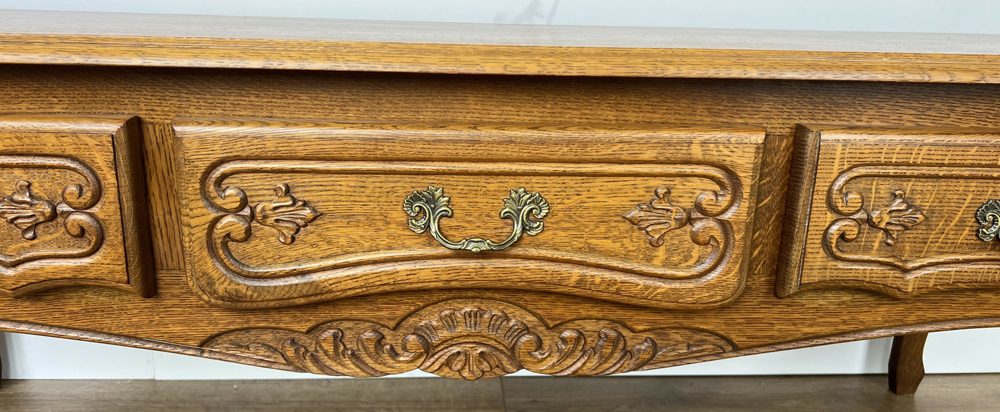 Cabinet Vintage French Louis Style TV Stand Cabinet Carved Sideboard LOT 6342