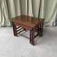 Vintage Mid Century Teak Nest Of Side Tables Scandi Danish Style Retro R981