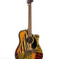 Patchwork Animal Skins Design Fender Electro Acoustic Guitar