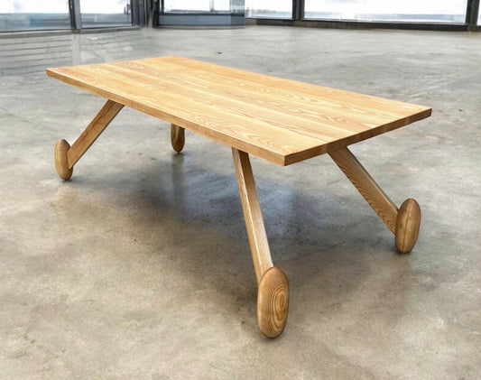 Solid Ash dining table by Matthew Stanwix