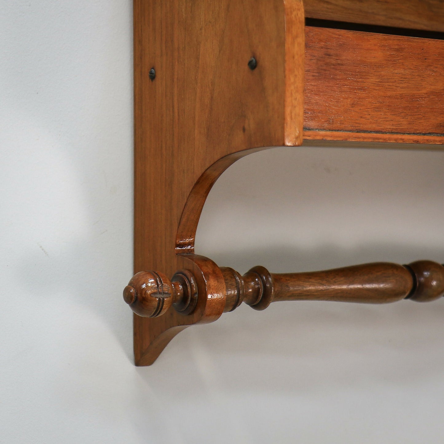 Arts and Crafts Bathroom Wall Mirror with Towel Rail and Box