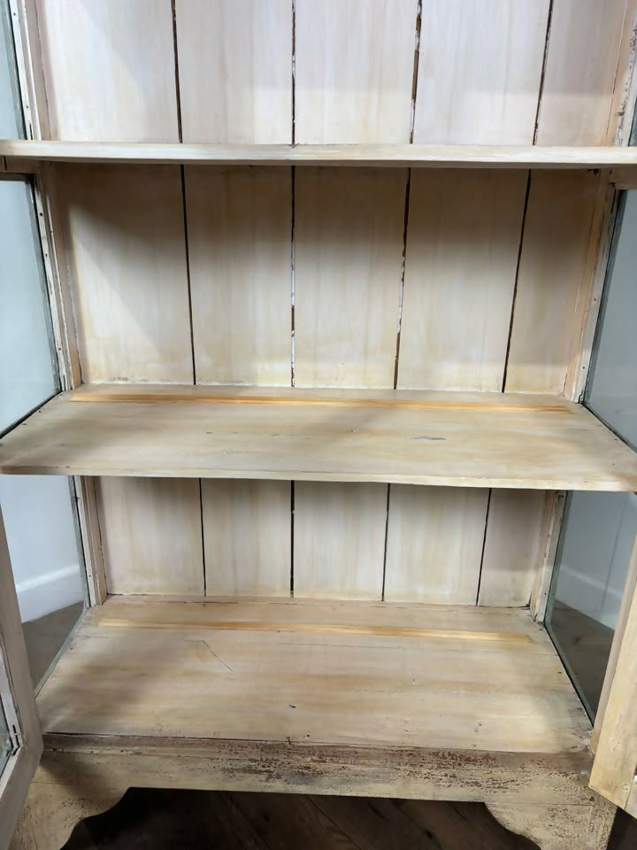 French Style Painted Dome Topped Display Cabinet