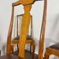 Vintage Set Of Four Honey Oak Dining Chairs
