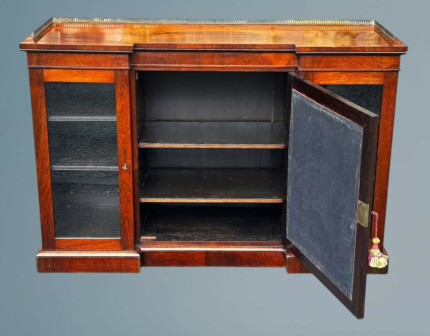 Regency Rosewood Breakfront Chiffonier / Sideboard