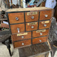 Vintage Merchants Chest of Drawers