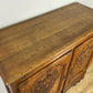Cabinet Vintage French Louis XIV Oak Sideboard with Carved Cupboard LOT 6251