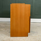 Mid Century Nathan Squares Sideboard Vinyl Cabinet With Drawers 1970s