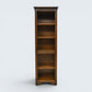 Old Charm Narrow Bookcase Finish 4 Shelves Light Oak Carvings FREE UK Delivery*