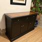 Newly refurbished sideboard solid wood black wood top