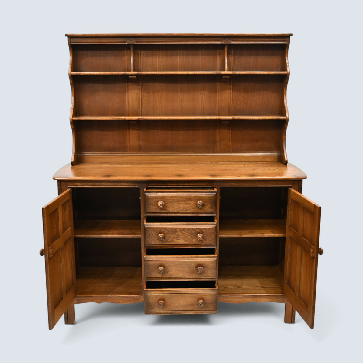 Ercol Dresser Sideboard Top with Cupboard Base & 4 Drawers 282D FREE UK Delivery