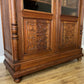 Bookcase Antique French Style Glazed Display Oak Cabinet Sideboard LOT 6513