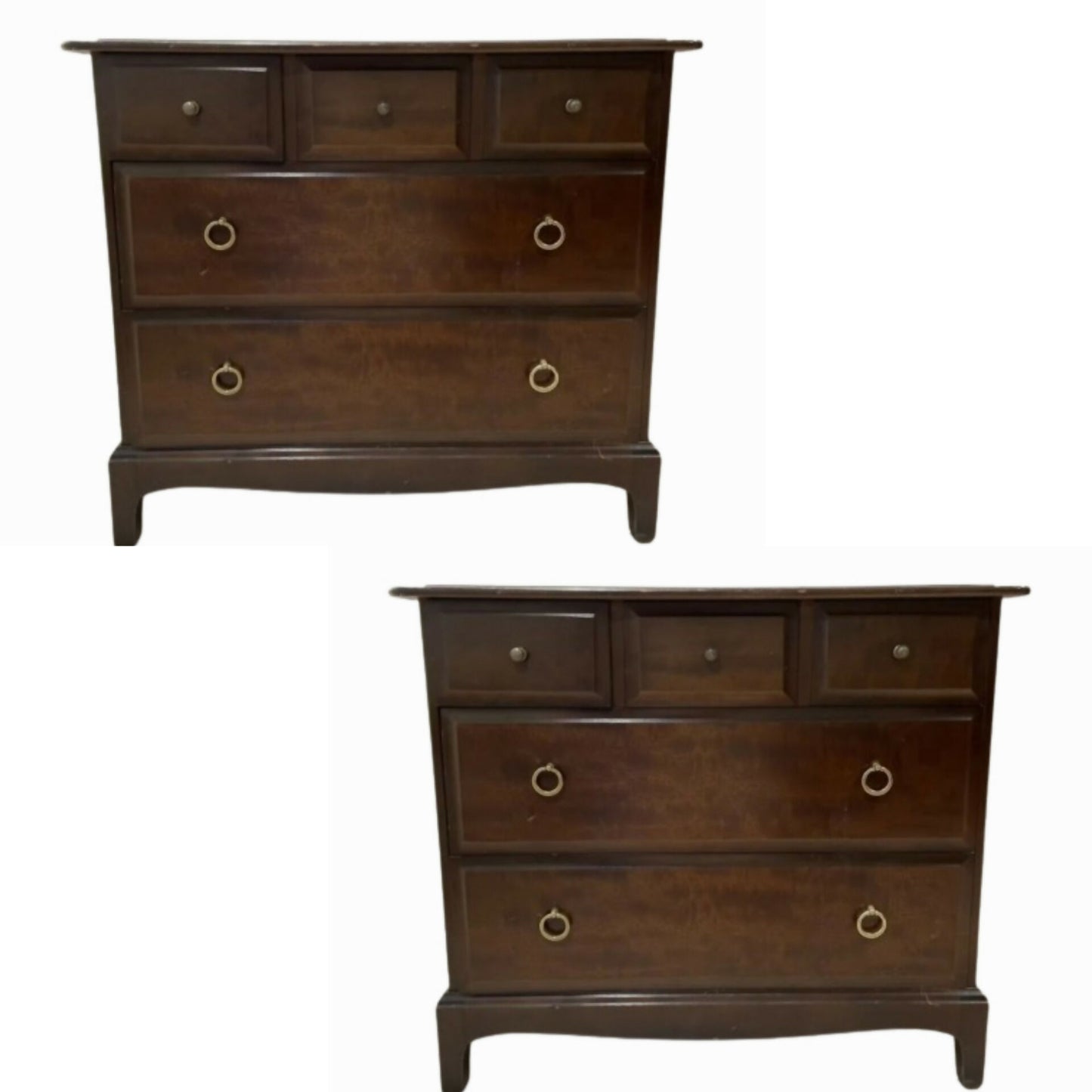 COMMISSION Stag 5 drawer chests - Elderberry