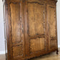 Wardrobe Antique French Louis XVI Style Oak Three Door Carved Armoire LOT 6461