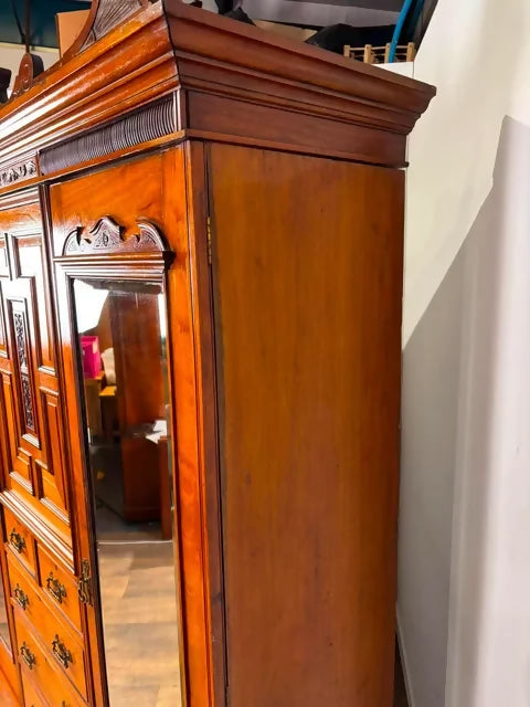 Edwardian Mahogany Compactum Wardrobe