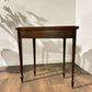 Reproduction Serpentine Front Two-Drawer Demi-Lune Side Table
