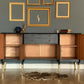 Black & gold vintage sideboard