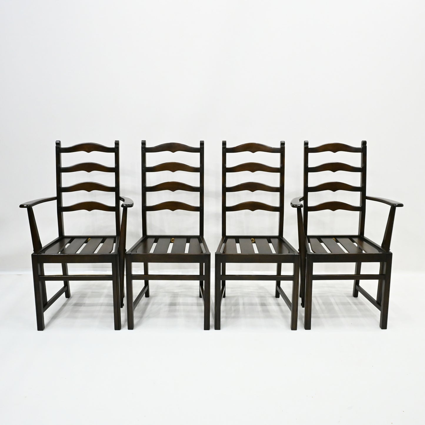 4 Ercol Dining Chairs Model 715(A) Ladder Back Inc 2 Carvers FREE UK Delivery*. SBR10001/2301E