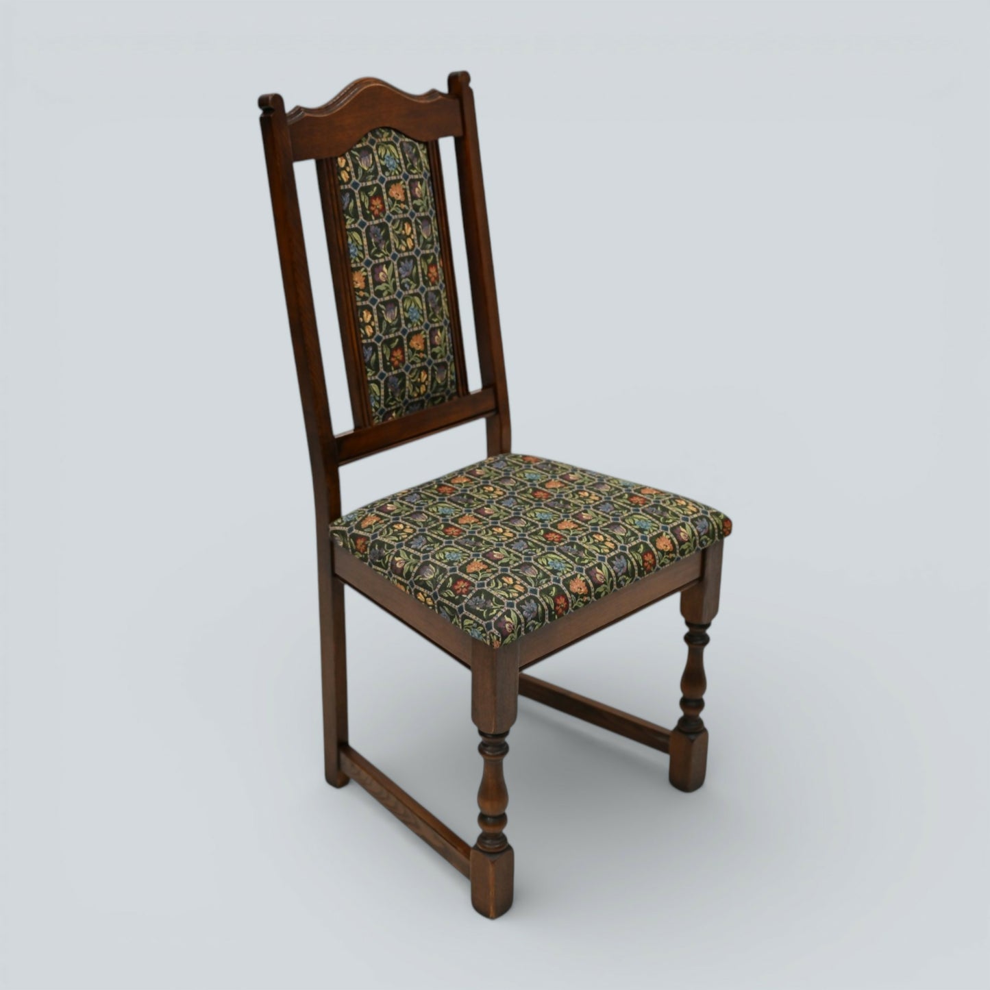 6 Old Charm Dining Chairs Oak Frame Tudor Brown Widford Green FREE UK Delivery